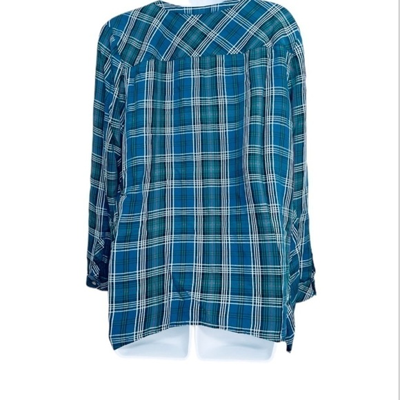 J. Jill Plaid Button Front Tunic - Picture 3 of 5